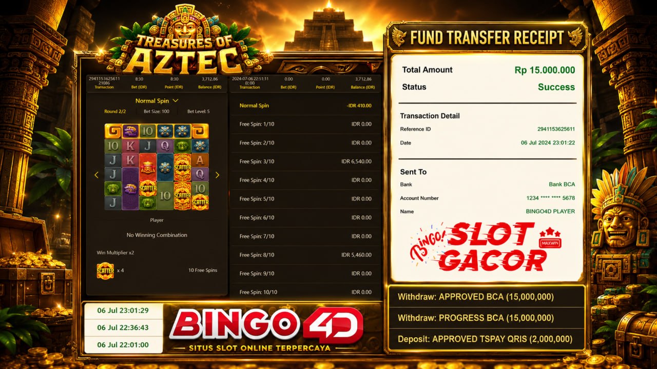 🔥 GACOR BINGO4D 🔥
DEPOSIT : RP 2.000.000
WITHDRAW : RP 15.000.000
LINK DAFTAR: h