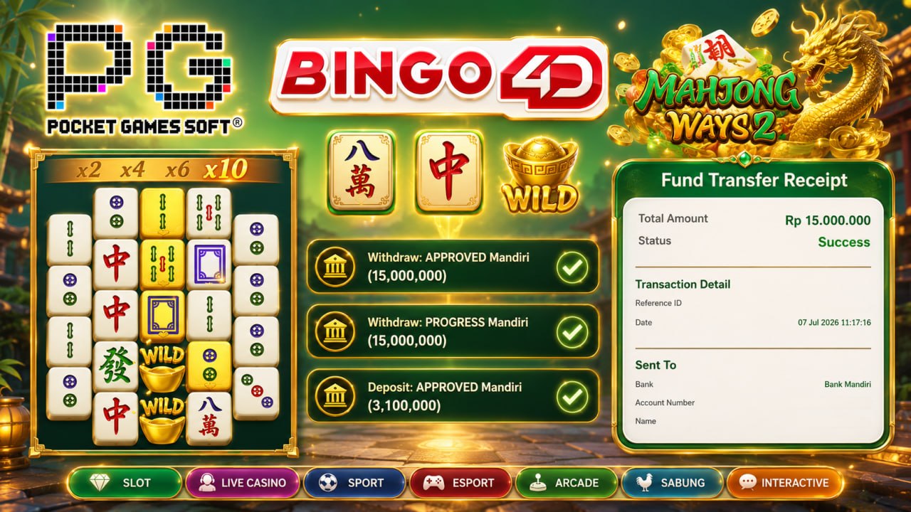 🔥 GACOR BINGO4D 🔥
DEPOSIT : RP 3.100.000
WITHDRAW : RP 15.000.000
LINK DAFTAR: h