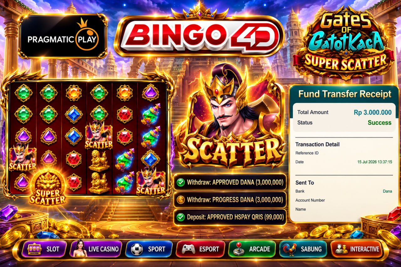 🔥 GACOR BINGO4D 🔥
DEPOSIT : RP 99.000
WITHDRAW : RP 3.000.000
LINK DAFTAR: https