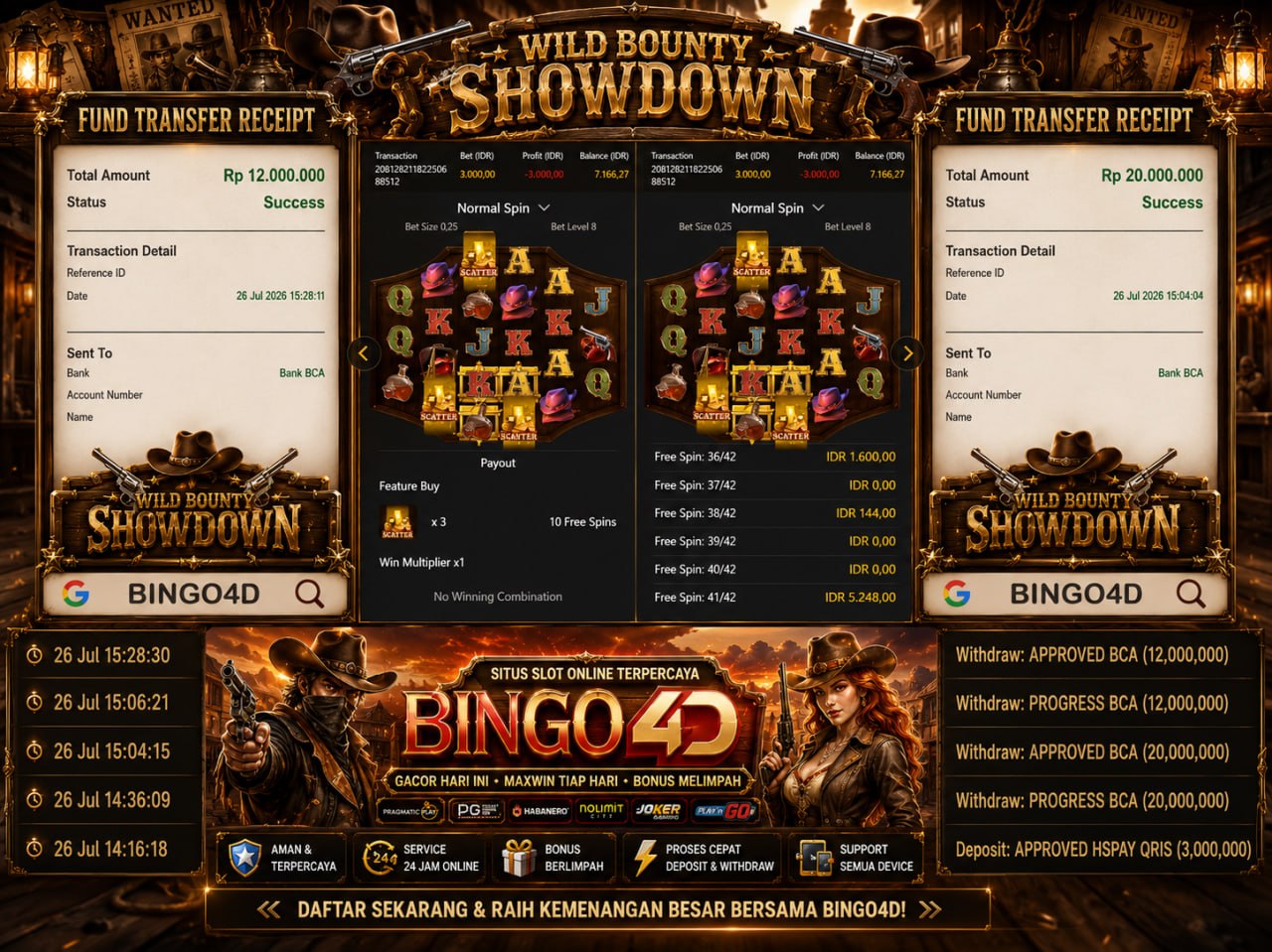 🔥 GACOR BINGO4D 🔥
DEPOSIT : RP 3.000.000
WITHDRAW : RP 32.000.000
LINK DAFTAR: h
