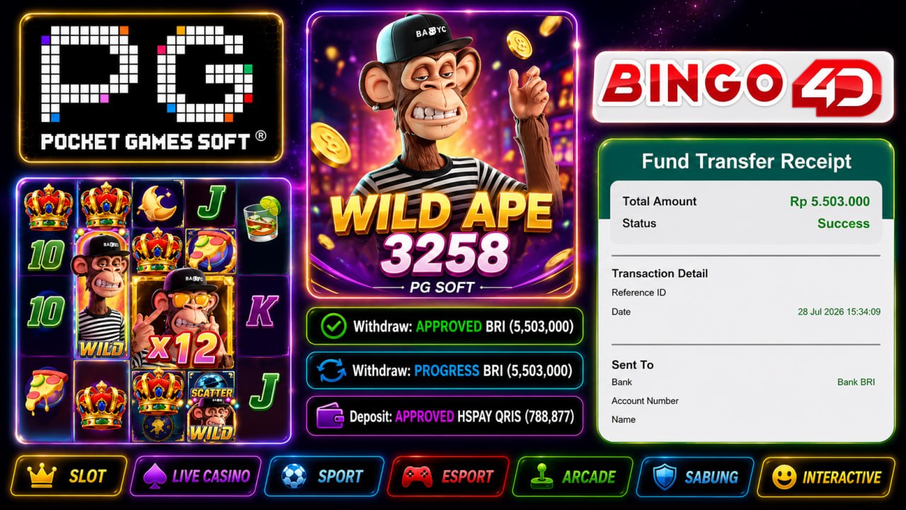 MENYALAH BINGO4D 🔥🔥🔥🔥
DEPOSIT : RP 788.877
WITHDRAW : RP 5.503.000
LINK DAFTAR: 
