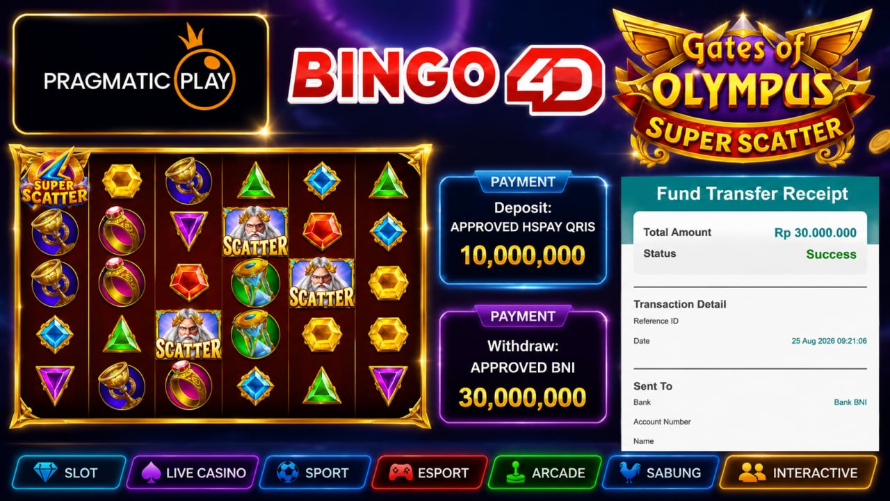 🔥 GACOR BINGO4D 🔥
DEPOSIT : RP 10.000.000
WITHDRAW : RP 30.000.000
LINK DAFTAR: 